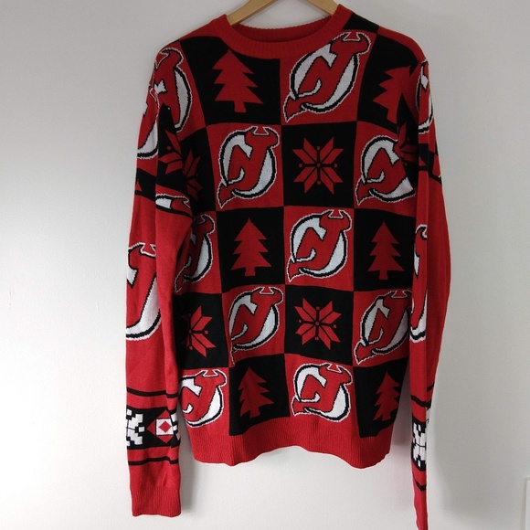 new jersey devils christmas sweater